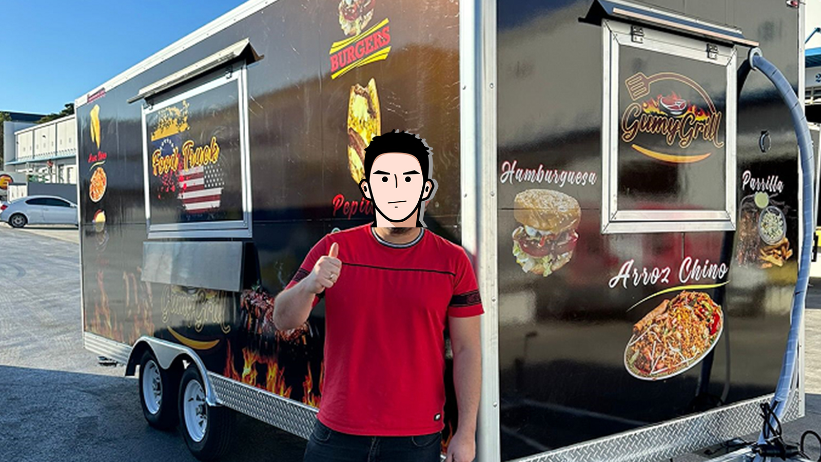 Mga larawan ng Food Trucks mula sa USA.