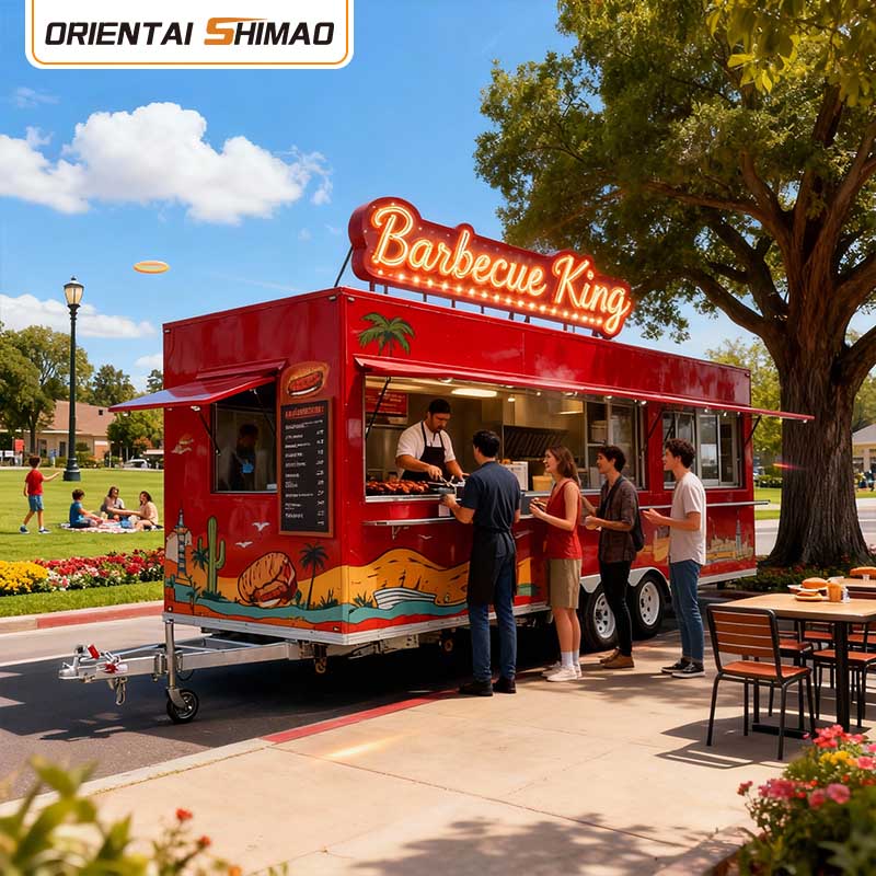 Coffee Cart Mobile Coffee Trailer Nakapaloob Electric Cart Restaurant Catering Food Trailer Business Food Truck