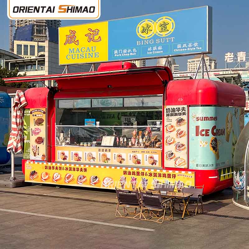Dessert Cart Mobile Kusina Street Food Cart Catering Food Trailer Food Truck