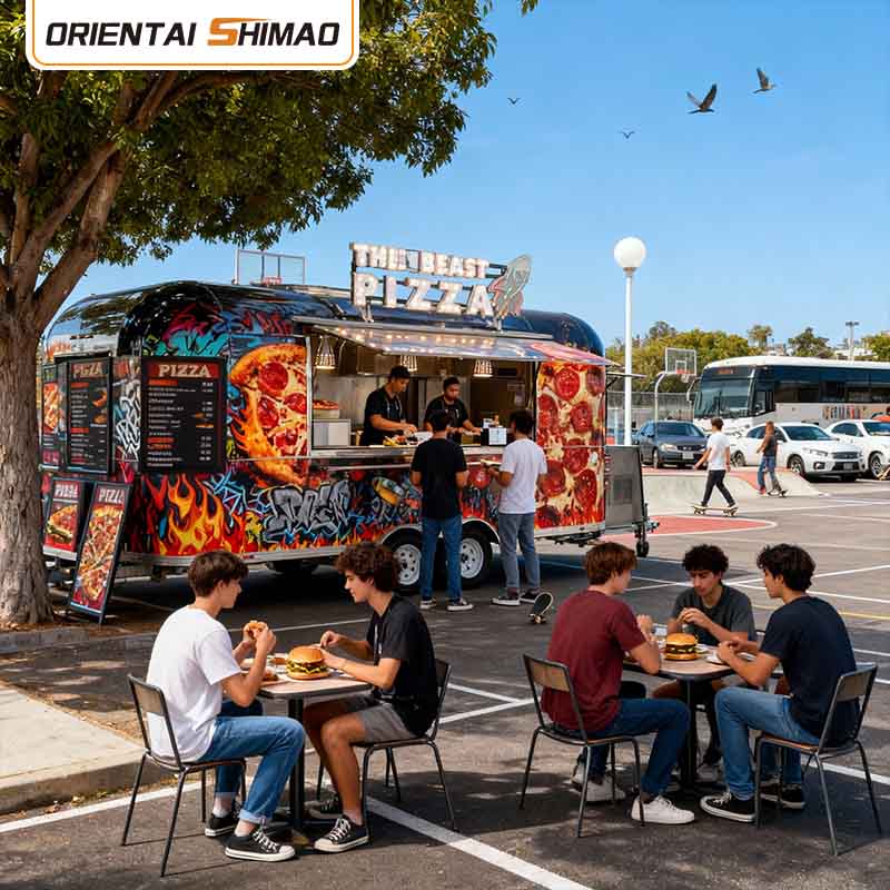 Nilagyan ng Food Truck
