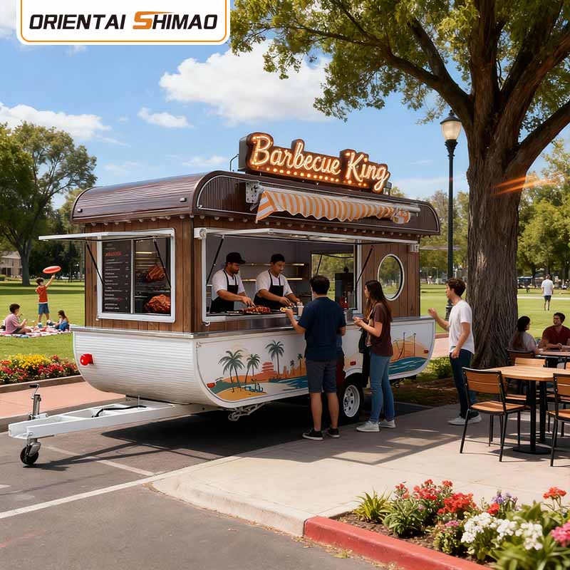 Food Trailer Nada-drive na Food Truck Mobile Kitchen Catering Street Food Trailer Concept Food Truck