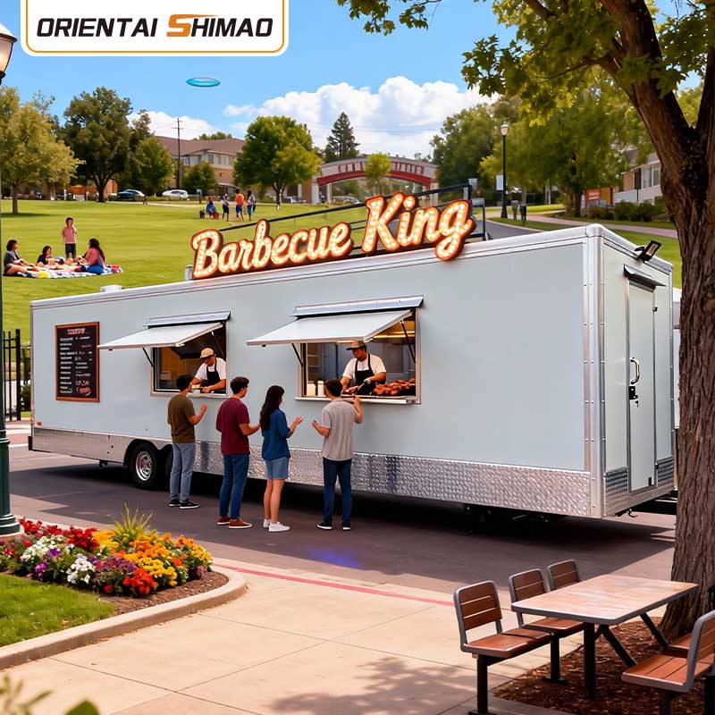 Ice Cream Cart Gelato Dessert Churros Mobile Catering Food Trailer Serbisyo sa Kalye Food Truck